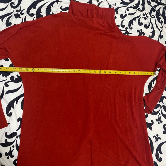 Tickled Teal Athena Cowl Neck Top-size xl - Picture 7 of 11